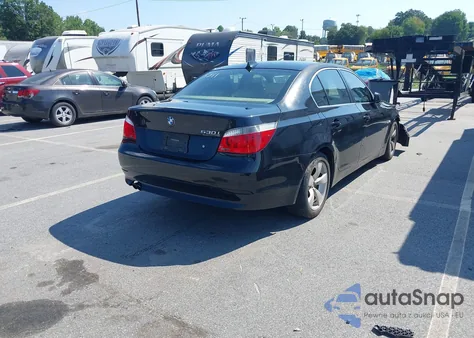 2007 BMW 530I из США, поврежденный, VIN WBANE73517CM55811